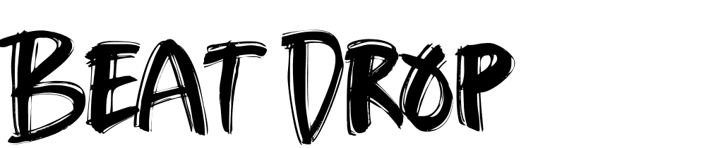 Beat Drop font family download free