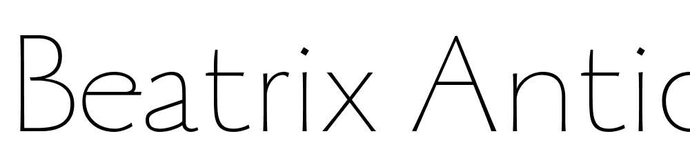 Beatrix-Antiqua-Thin font family download free