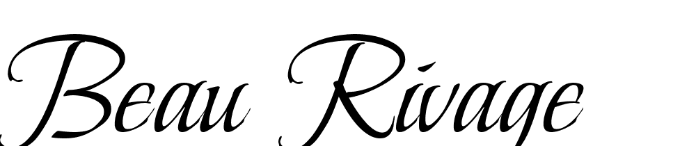 Beau Rivage font family download free