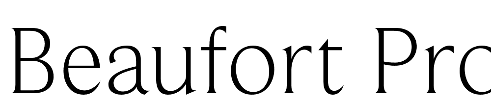 Beaufort-Pro-Light font family download free