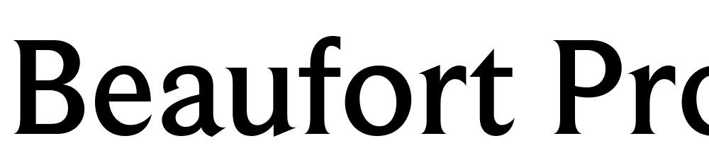 Beaufort-Pro-Medium font family download free