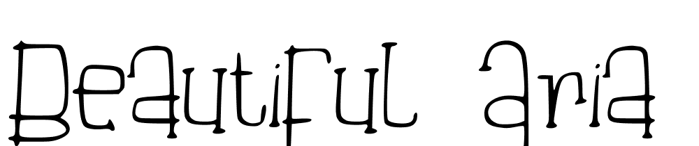 Beautiful_Aria font family download free