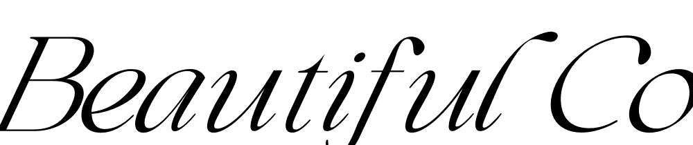 Beautiful-Comethrue-Light-Italic font family download free