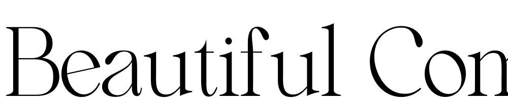 Beautiful-Comethrue-Light-Ultra-Condensed font family download free