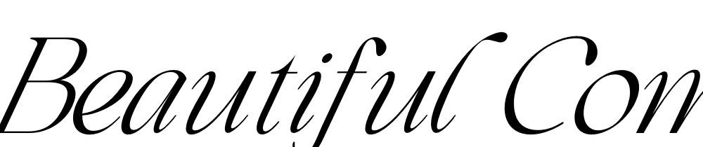 Beautiful-Comethrue-light-Ultra-Condensed-Italic font family download free