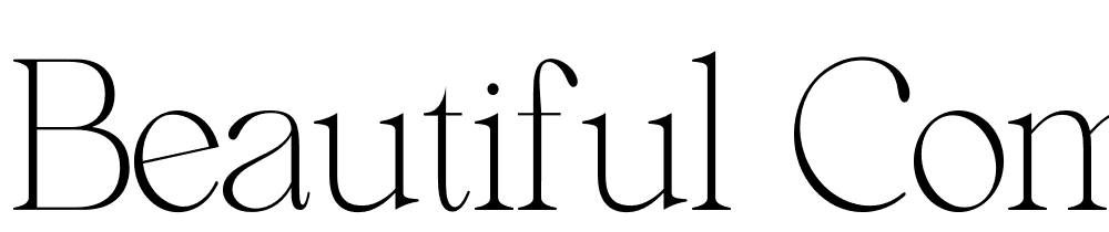 Beautiful-Comethrue-Thin-Ultra-Condensed font family download free