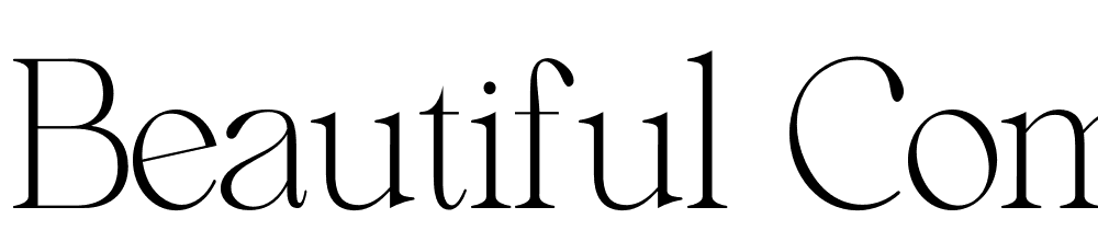 Beautiful-Comethrue-Ultr-Light-Ultra-Cond font family download free