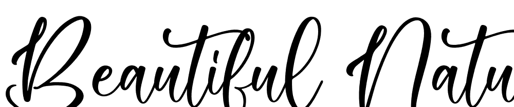 Beautiful-Natural font family download free