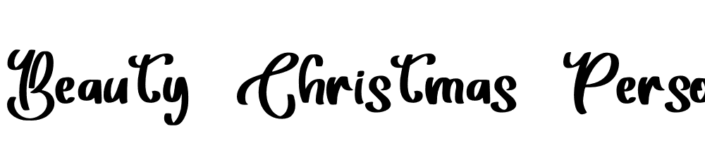 Beauty-Christmas-Personal-Use font family download free