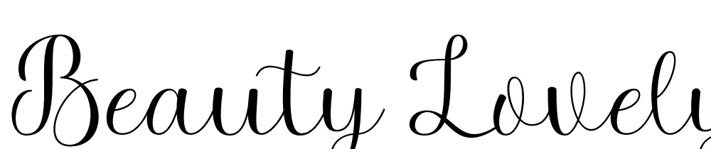 beauty-lovely font family download free