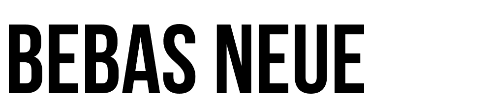 Bebas Neue font family download free