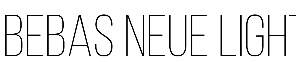 Bebas-Neue-Light font family download free
