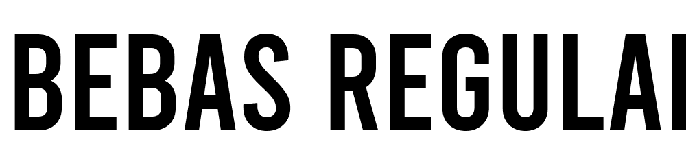 Bebas-Regular font family download free