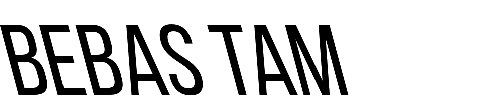 Bebas-Tam font family download free