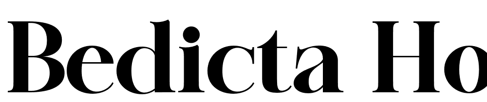 Bedicta Hosta font family download free