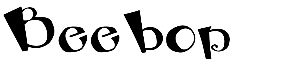 Beebop font family download free