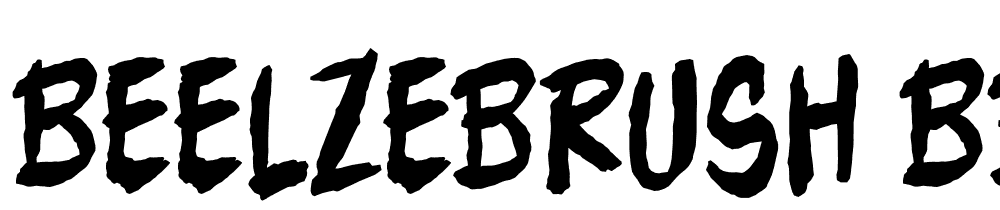 Beelzebrush-BB font family download free