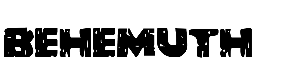 Behemuth font family download free