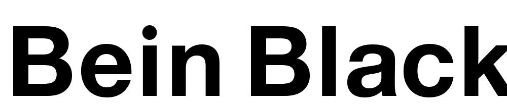 beIN-Black font family download free