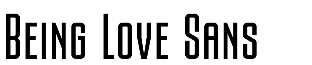 Being-Love-Sans font family download free