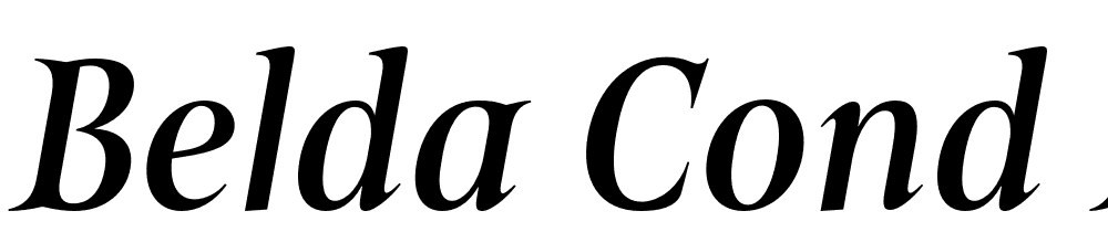 Belda-Cond-Medium-Italic font family download free