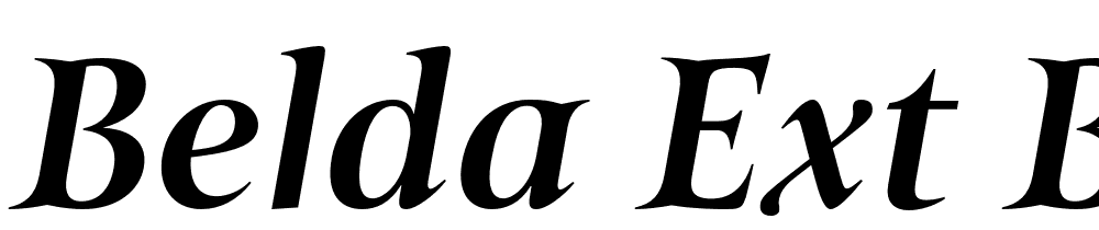 Belda-Ext-Bold-Italic font family download free