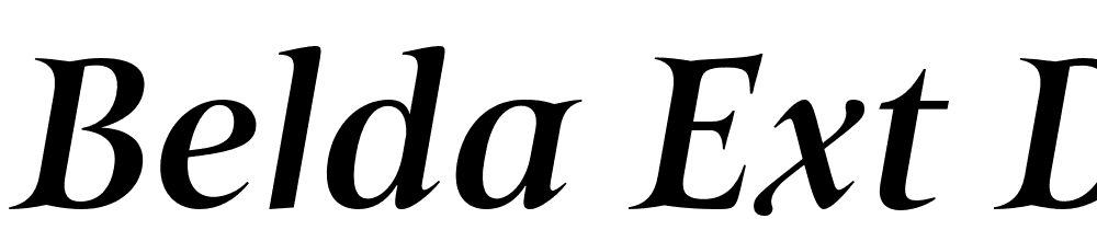 Belda-Ext-Demi-Italic font family download free