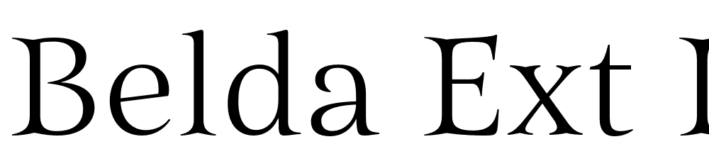 Belda-Ext-Light font family download free