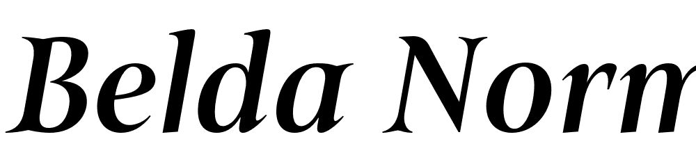 Belda-Norm-Demi-Italic font family download free