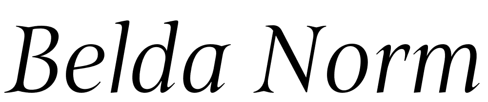 Belda-Norm-Light-Italic font family download free