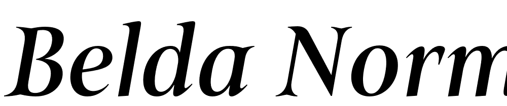 Belda-Norm-Medium-Italic font family download free