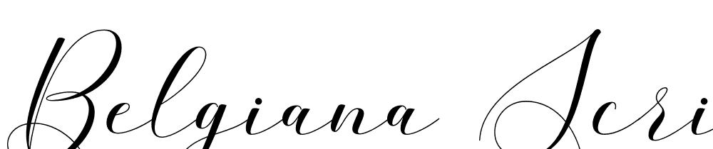 Belgiana-Script font family download free