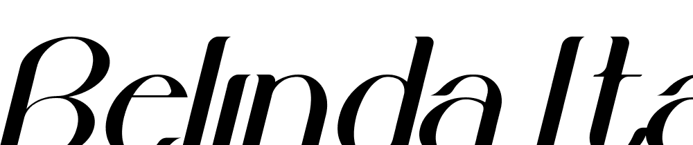 Belinda-Italic font family download free