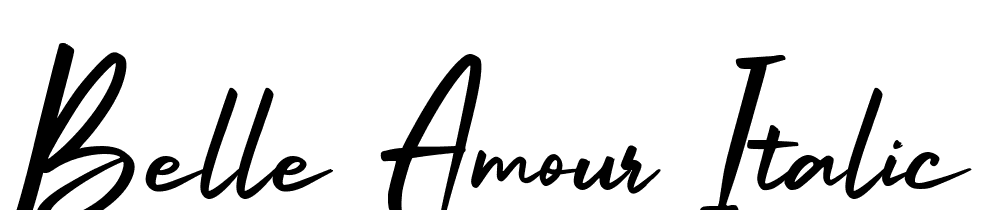 Belle-Amour-Italic font family download free