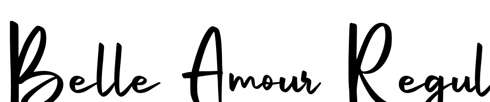 Belle-Amour-Regular font family download free