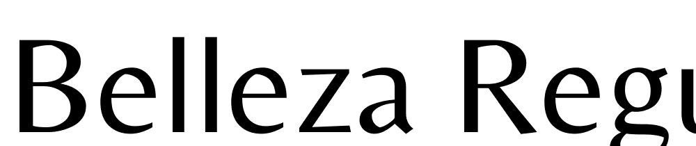 Belleza-Regular font family download free