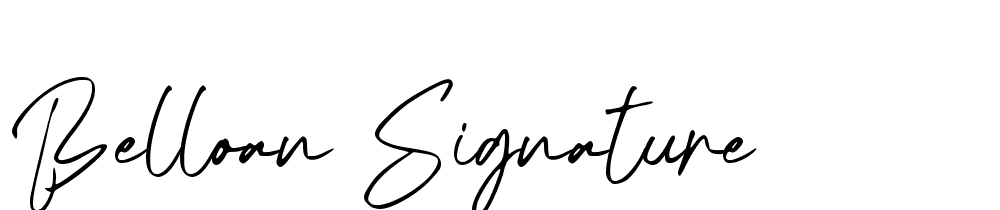 belloan-signature font family download free