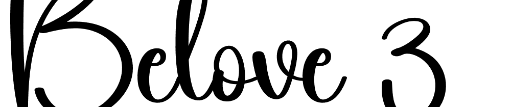 belove-3 font family download free