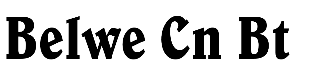 Belwe Cn BT font family download free