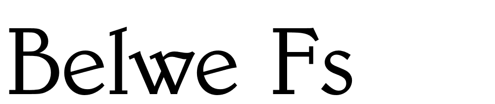 Belwe Fs font family download free