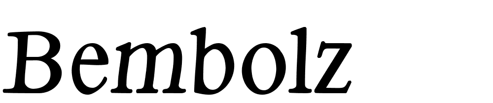 BemBolz font family download free