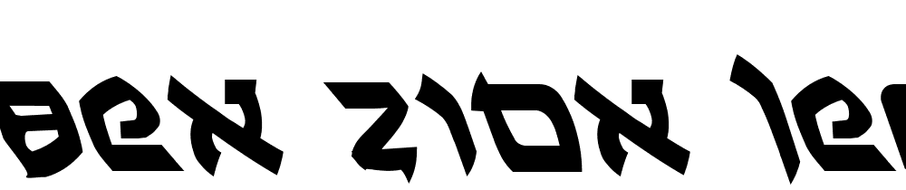 Ben-Zion Leftalic font family download free