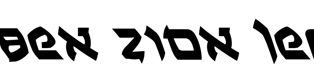 Ben-Zion-Leftalic font family download free