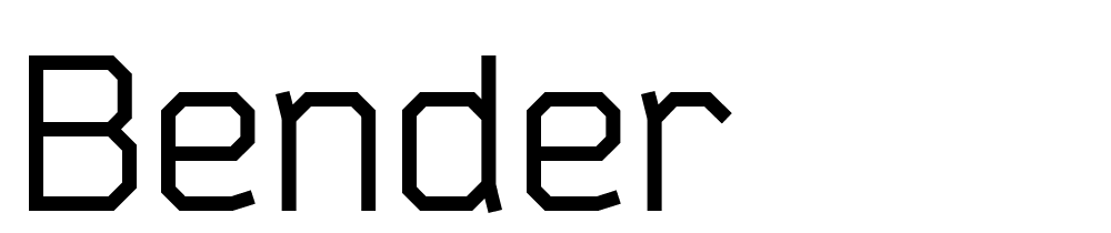 Bender font family download free