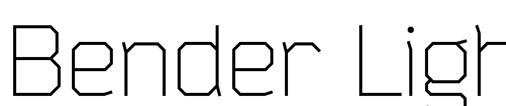 Bender-Light font family download free