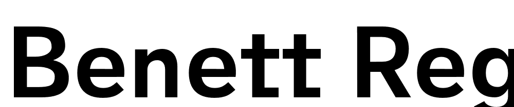 Benett-regular font family download free