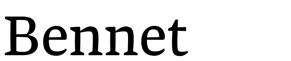 Bennet font family download free