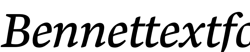 BennetTextFour-Italic font family download free