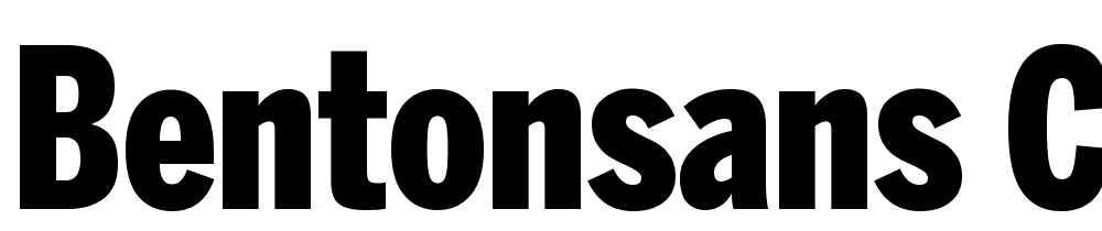 BentonSans-Comp-Black font family download free