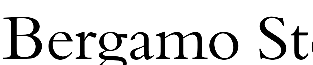 Bergamo-Std font family download free